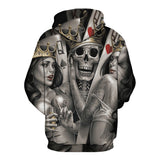 BFJmz Skull Knight 3D Printing Coat Leisure Sports Sweater Autumn And Winter - BFJ Cosmart