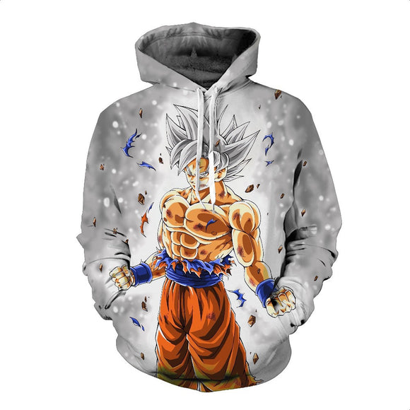 BFJmz Dragon Ball Ultra Instinct Wukong 3D Printing Coat Leisure Sports Sweater Autumn And Winter - BFJ Cosmart