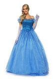 BFJFY Womens Cinderella Princess Blue Full Dress Halloween Cosplay Costume - BFJ Cosmart