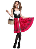 BFJFY Women Little Red Riding Hood Halloween Cosplay Costume Dress - BFJ Cosmart