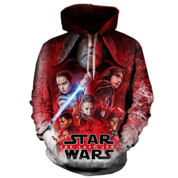 BFJmz Star Wars: The Last Jedi 3D Printing Coat Leisure Sports Sweater  Autumn And Winter - BFJ Cosmart