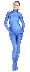 BFJFY Halloween Women's X-men Mystique Cosplay Blue Female Tights Costume - BFJ Cosmart