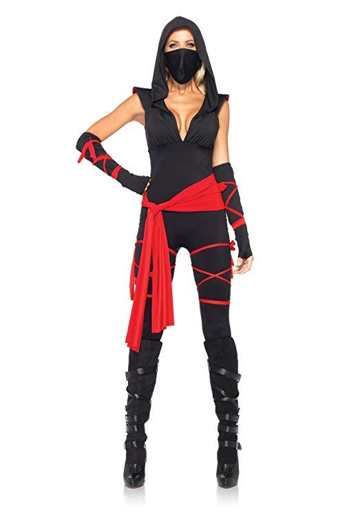 BFJFY Women's Deadly Ninja Costume Warrior Ninja Halloween Cosplay Costume - BFJ Cosmart