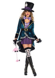 BFJFY Halloween Women's Alice In The Wonderland Mad Hatter Cosplay Costume - BFJ Cosmart