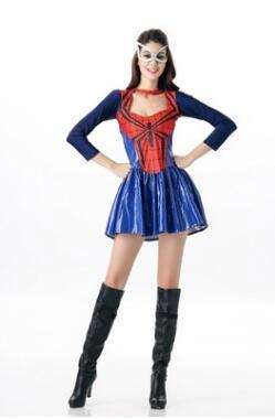 BFJFY Women's Halloween Spidergirl Dress Spiderman Cosplay Costume - BFJ Cosmart