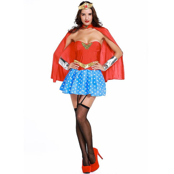 BFJFY Women's Dc Comics Wonder Woman Corset Superhero Costume - BFJ Cosmart