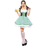BFJFY Women German Dirndl Beer Girl Maid Dress Cutest Fraulein Sexy Costume - BFJ Cosmart