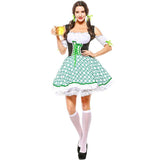 BFJFY Women German Dirndl Beer Girl Maid Dress Cutest Fraulein Sexy Costume - BFJ Cosmart