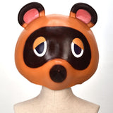 Animal Crossing Tom Nook Mask Latex Timmy Tommy Cosplay Animal Masks Halloween Party Prop Funny - BFJ Cosmart