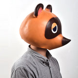 Animal Crossing Tom Nook Mask Latex Timmy Tommy Cosplay Animal Masks Halloween Party Prop Funny - BFJ Cosmart