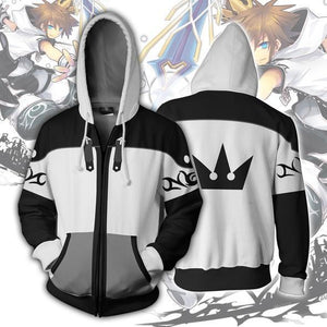 BFJmz Game Kingdom Hearts 3D Printing Coat Zipper Coat Leisure Sports Sweater Autumn And Winter - BFJ Cosmart