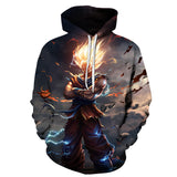 BFJmz Anime Dragonball Super Saiyan Sun Wukong Hooded Sweater 3D Printing Coat  Leisure Sports Sweater Autumn And Winter - BFJ Cosmart