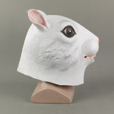 Cosplay Cute Rabbit Bunny Head helmet Halloween Animal Masquerade Fancy Dress Latex helmet - BFJ Cosmart