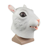 Cosplay Cute Rabbit Bunny Head helmet Halloween Animal Masquerade Fancy Dress Latex helmet - BFJ Cosmart