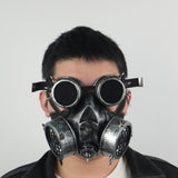 Cosplay Halloween Punk helmet Retro Masquerade Goggles Half Props - BFJ Cosmart