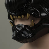 Cosplay Ghost of Tsushima Sakai Half Face Samurai helmet Halloween Masquerade Halloween Party Latex helmet  Prop - BFJ Cosmart