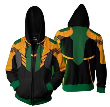 BFJmz Marvel Loki 3D Printing Coat Zipper Coat Leisure Sports Sweater  Autumn And Winter - BFJ Cosmart
