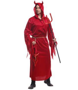 BFJFY Men Halloween Devil Hell Monster Robe Demon Cosplay Costume - BFJ Cosmart