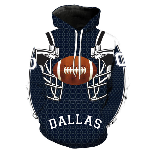 BFJmz Dallas Cowboys Football Team 3D Printing Coat Leisure Sports Sweater Autumn And Winter - BFJ Cosmart