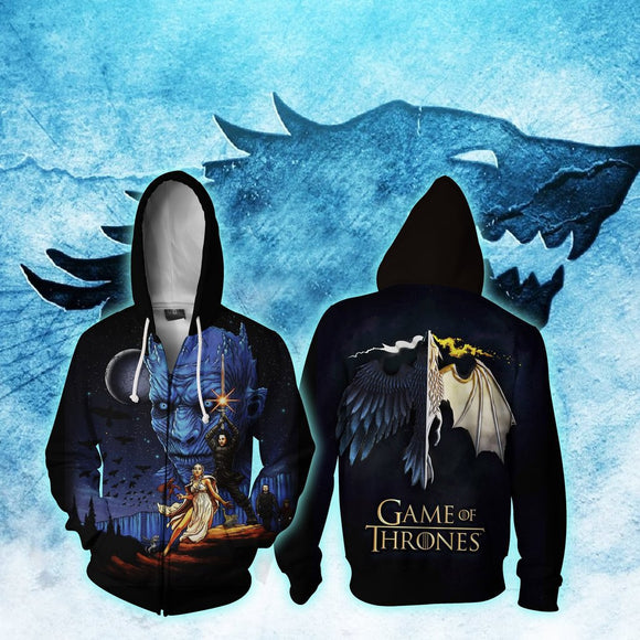 American TV Game of Thrones Sweater 3D Digital Print Sweater Hoodie cosplay costume - BFJ Cosmart