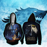 American TV Game of Thrones Sweater 3D Digital Print Sweater Hoodie cosplay costume - BFJ Cosmart