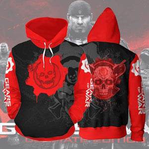 Gears of war 5 3D Printed Sweater Hooded Zip Shirt - BFJ Cosmart