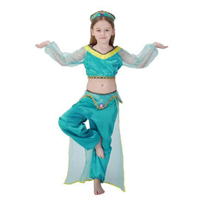 BFJFY Girls Arabian Royalty Princess Jasmine Halloween Costume - BFJ Cosmart