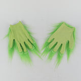 Funny Grinch Stole Christmas Latex Mask Gloves XMAS Costume Adult Party Mask Grinch Cosplay Carnival Face Masks - BFJ Cosmart