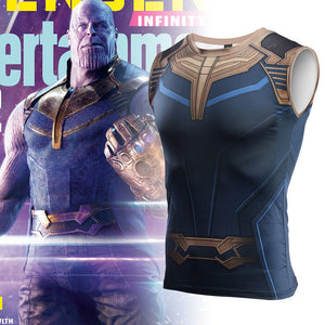 2018 Avengers:Infinity War Thanos T-Shirt Cosplay Coatume Vest T-Shirts Halloween Party Clothes - BFJ Cosmart