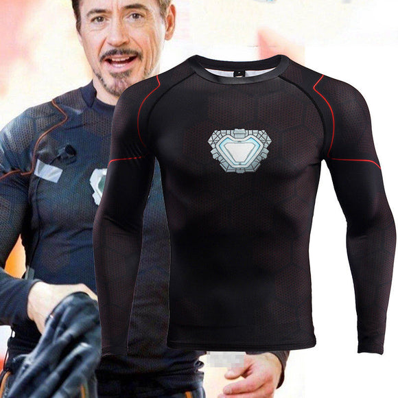 2018 Avengers:Infinity War T-Shirts Cosplay Costume Iron Man Tony Costume Superhero 3D T-Shirts Halloween Party Clothes - BFJ Cosmart