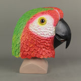 Halloween Parrot Head helmet Cosplay Animal Bird Full Head Party Masquerade Halloween Party Latex helmet Prop - BFJ Cosmart