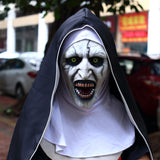 2018 The Nun Cosplay Demon Nun Horror Mask The Conjuring Valak Mask Full Head Terror Scary Halloween Party Props - BFJ Cosmart