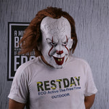 Stephen King's It Mask Pennywise Costume Joker Mask Tim Curry Horror Masks Cosplay Halloween - BFJ Cosmart