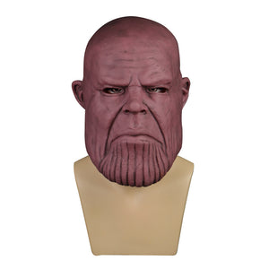 Avengers: Infinity War Cosplay Thanos Mask Full Head Soft PVC Costume Halloween Party - BFJ Cosmart