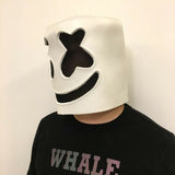LED Marshmallow DJ Mask Full Head Helmet Cosplay Party Bar Music Prop Halloween - BFJ Cosmart