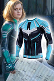 Movie captain marvel Carol Danvers t-shirt cosplay costume - BFJ Cosmart