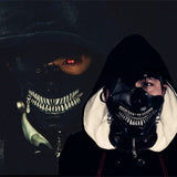 Tokyo Ghoul Movie Cosplay Kaneki Ken Masks Latex Zipper Adjustable Masks Props Helloween - BFJ Cosmart