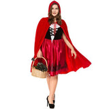 BFJFY Plus Size Little Red Riding Hood Adult Women Halloween Costume - BFJ Cosmart