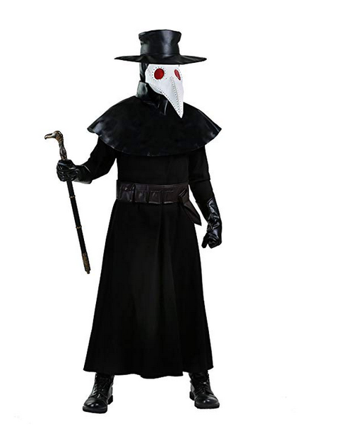 BFJFY Halloween Men’s Plague Doctor Costum Doctor Crow Mouth Cospaly Costume - BFJ Cosmart