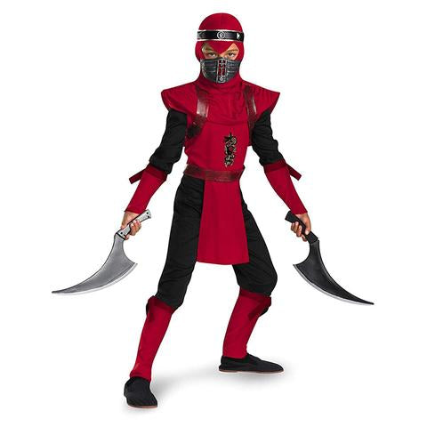 BFJFY Kid's Boy's Red Viper Shadow Ninja Night Fury Deluxe Halloween Costume - BFJ Cosmart