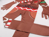 BFJFY Boy's Fortnite Cosplay Costume Gingerbread Man Jumpsuit For Halloween - BFJ Cosmart