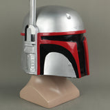Star Wars Boba Fett Cosplay Red Silver PVC Helmet Halloween Props - BFJ Cosmart