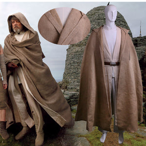 100% Original NEW Star Wars Jedi Luke Skywalker Custom Cosplay Costume Made Full Set COS Halloween Costume Christmas - BFJ Cosmart