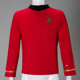 Cosplay Star Trek TOS The Original Series Kirk Shirt Uniform Costume Halloween Red Costume - BFJ Cosmart