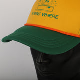 2019 Strange Things Dustin Hat Retro Mesh Trucker Cap Yellow Green 85 Know Where Adjustable Cap Gifts Halloween - BFJ Cosmart