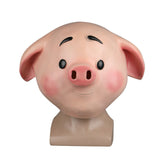2019 Sweet Cute Pig Mask Funny Animal Mask Zoo Pig Mask Halloween Latex Mask New - BFJ Cosmart