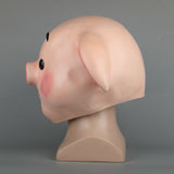 2019 Sweet Cute Pig Mask Funny Animal Mask Zoo Pig Mask Halloween Latex Mask New - BFJ Cosmart