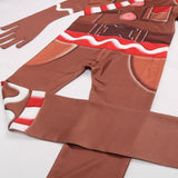 Fortnite Kid Cosplay MERRY MARAUDER Costume Gingerbread Man Halloween Jumpsuit - BFJ Cosmart