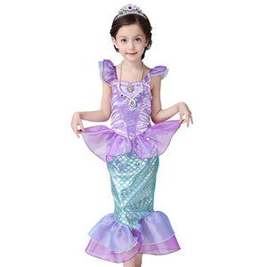 BFJFY Girls Halloween Mermaid Cosplay Performance Princess Dress - BFJ Cosmart