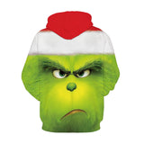 The Grinch hoodie Christmas Costume Halloween Cosplay Green Monkey 3D Digital Print Sweatshirt - BFJ Cosmart